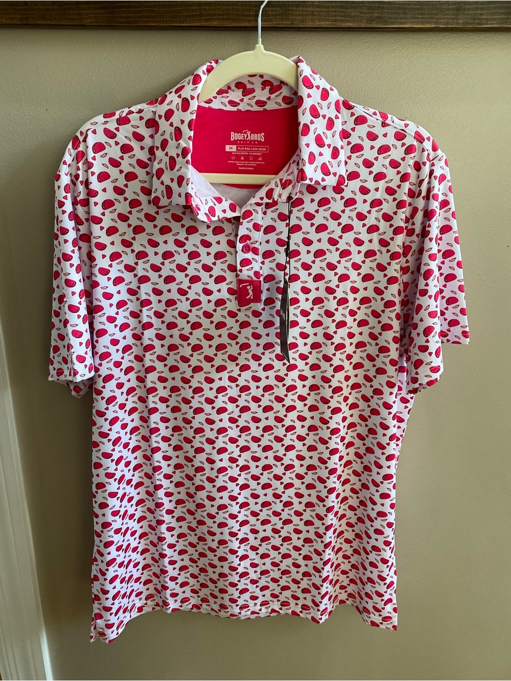 Bogey Bros Men’s Golf Polo Size M NWT
